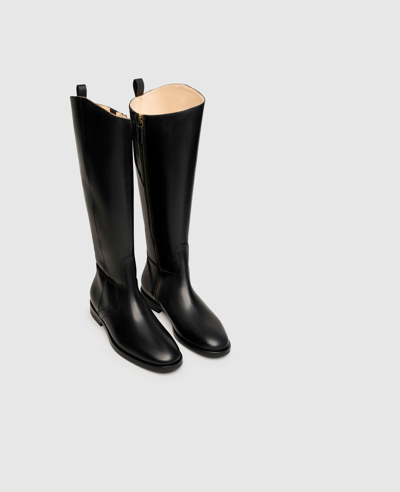 Shoepassion Klassischer Glattleder-Schaftstiefel für Damen Henry Stevens Shoepassion Exklusive Angebote