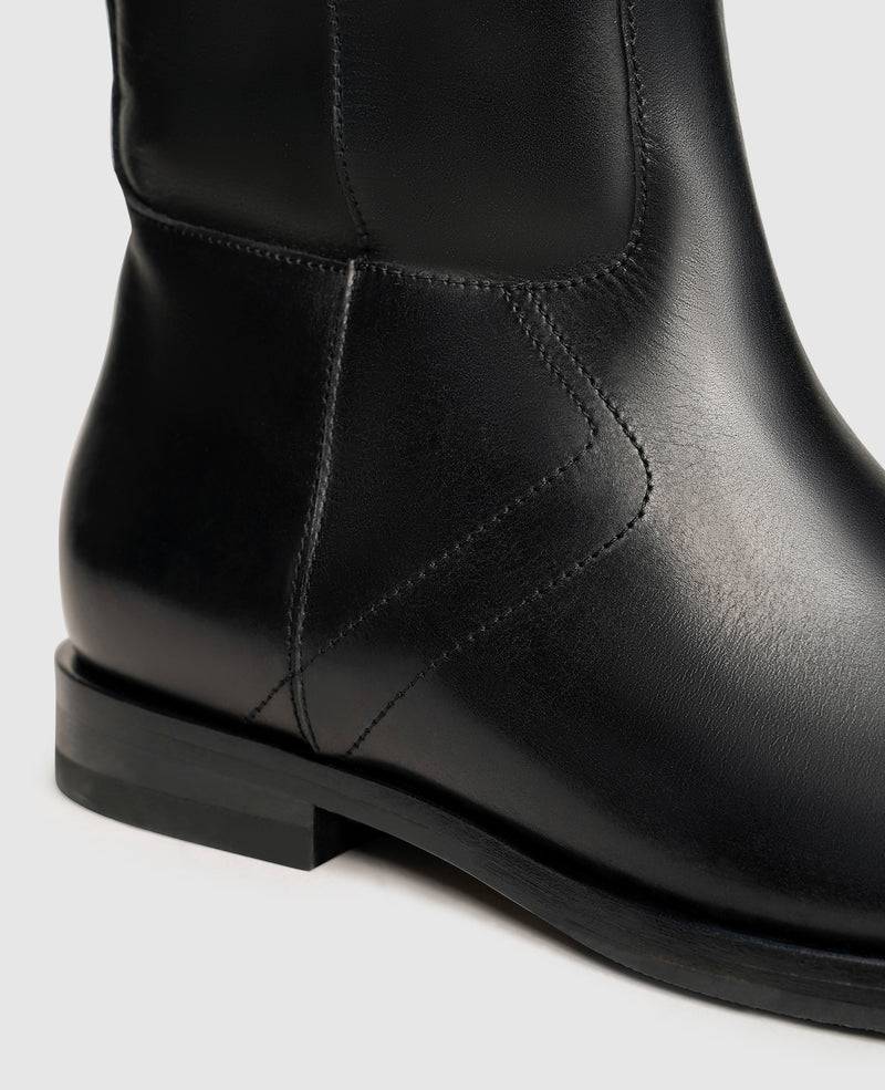 Shoepassion Klassischer Glattleder-Schaftstiefel für Damen Henry Stevens Shoepassion Exklusive Angebote