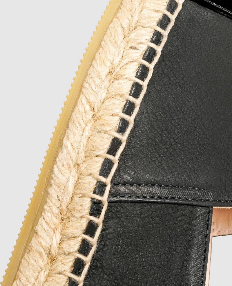 Shoepassion Damen-Espadrilles aus Nubuk und Lackleder Henry Stevens Shoepassion Räumungsverkauf