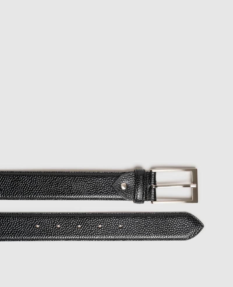 Shoepassion Markanter Herrengürtel aus Scotchgrain Leder Henry Stevens Shoepassion Fabrikladen