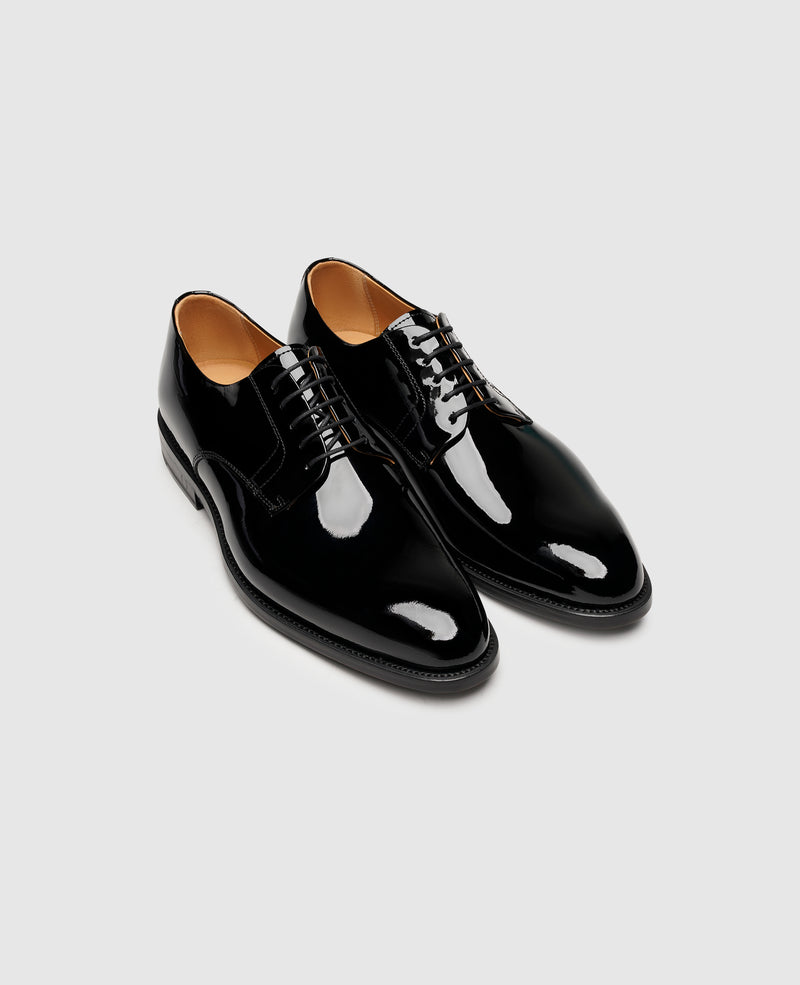 Shoepassion Rahmengenähter Herren Plain Derby Lackschuh Henry Stevens Shoepassion Vatertagsangebot