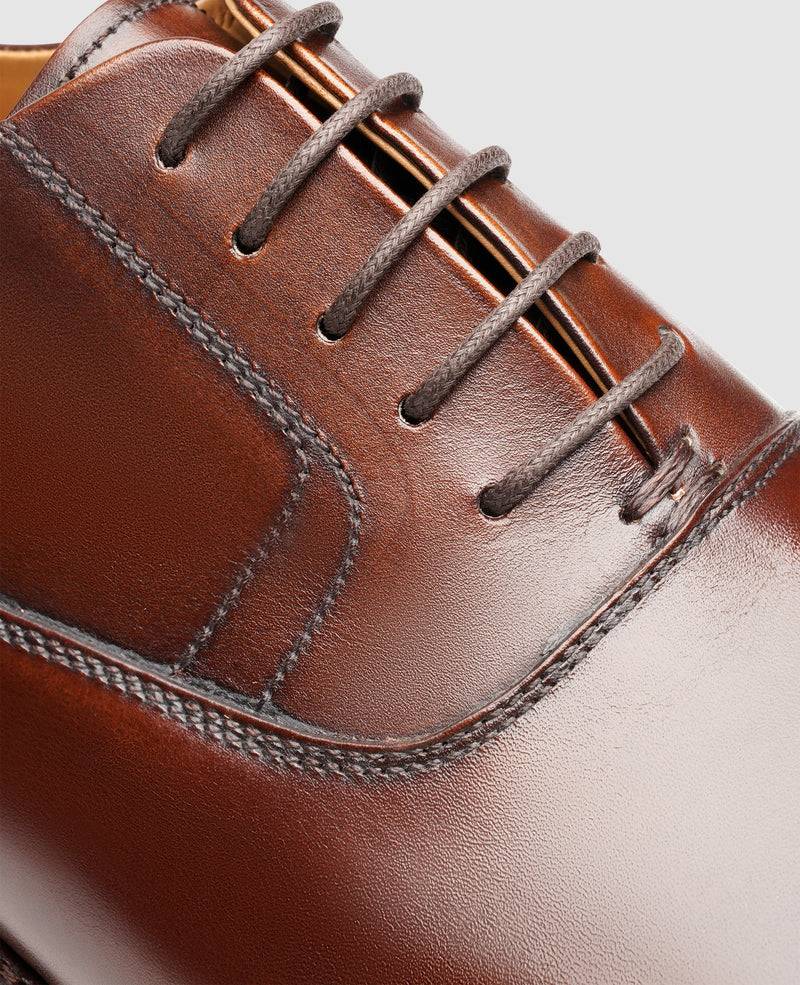 Shoepassion Handgefertigter Oxford Herrenschuh mit Patina Henry Stevens Shoepassion Exklusive Angebote