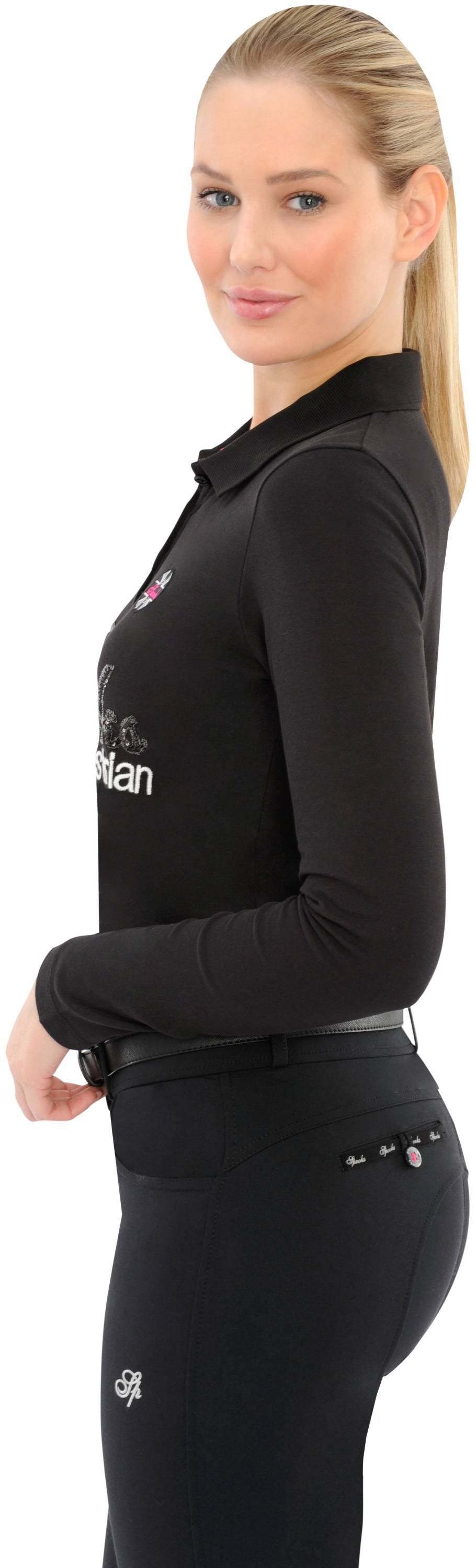 Spooks Roxie Sequin Polo Longsleeve Super Sparpreis