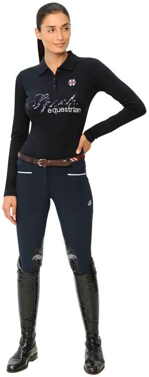 Spooks Roxie Sequin Polo Longsleeve Nur für heute