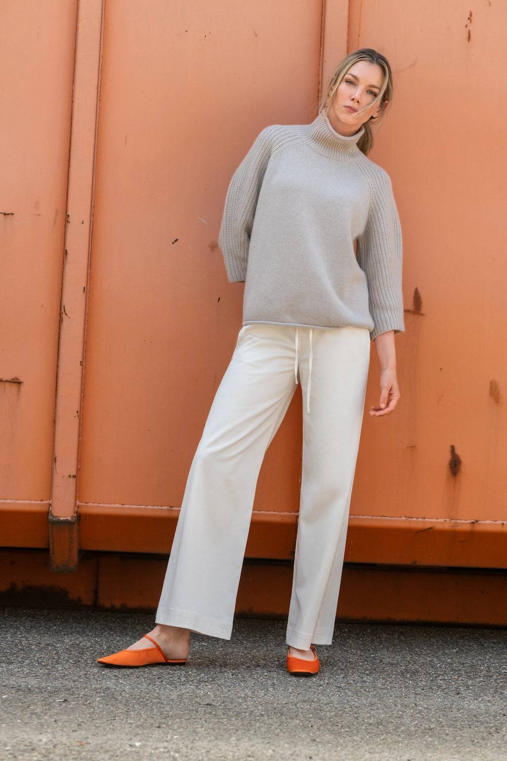 Spoon Golf Chunky Sleeve Cashmere Sweater