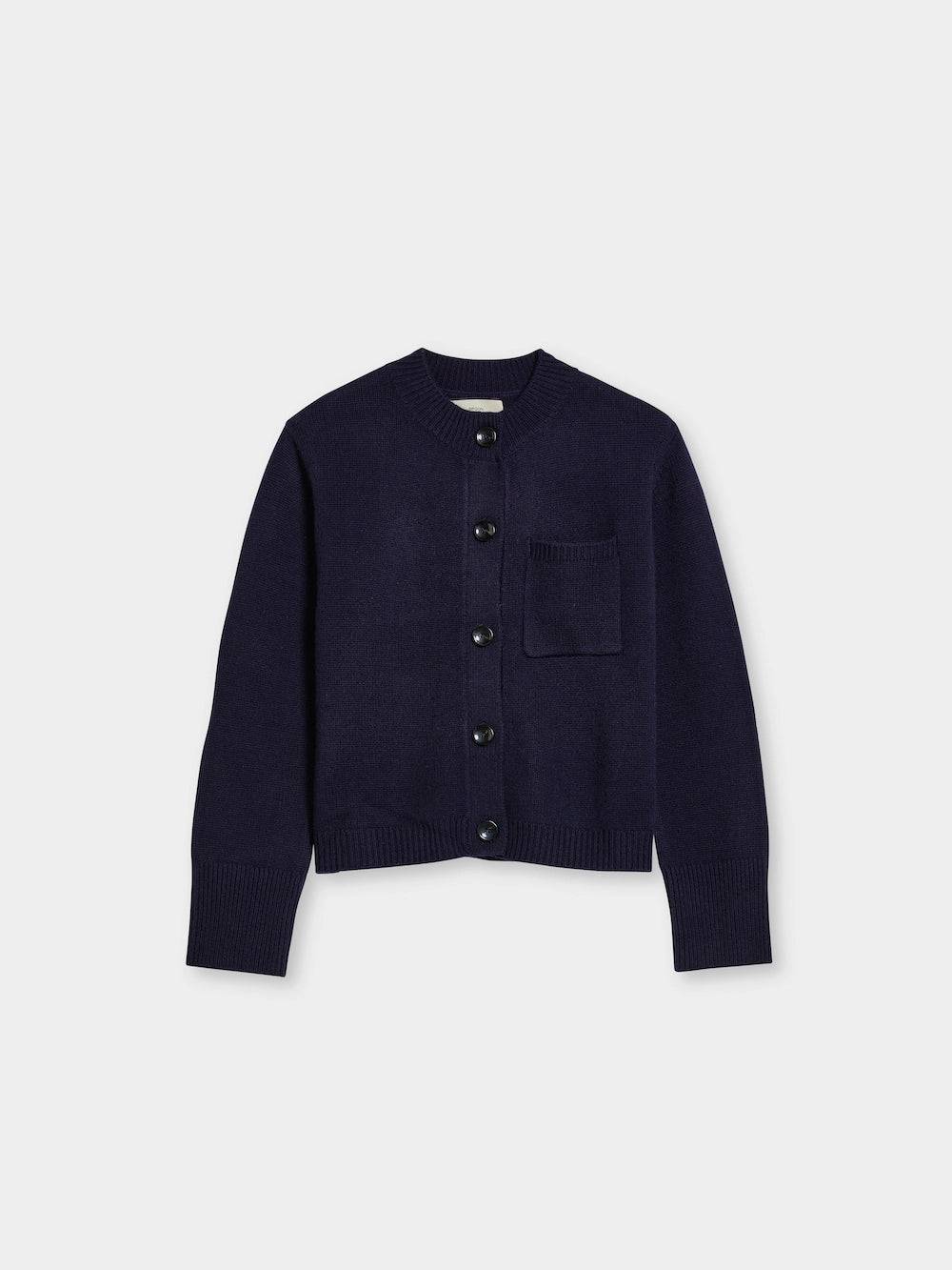 Spoon Golf Cropped Wool- Cashmere Cardigan