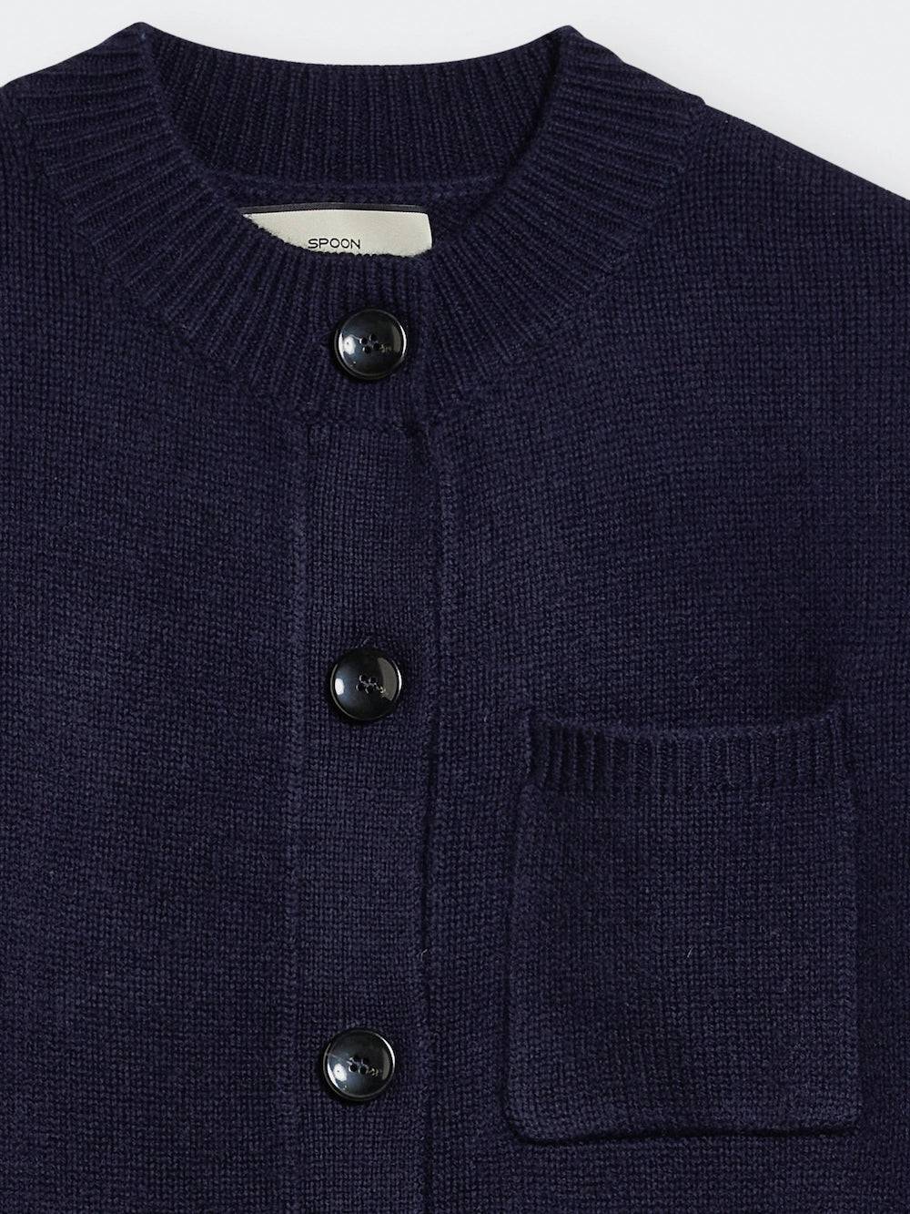 Spoon Golf Cropped Wool- Cashmere Cardigan Osterangebot