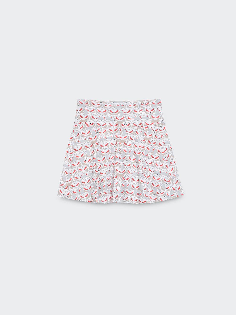 Spoon Golf Geo Print Skirt with Back Pocket