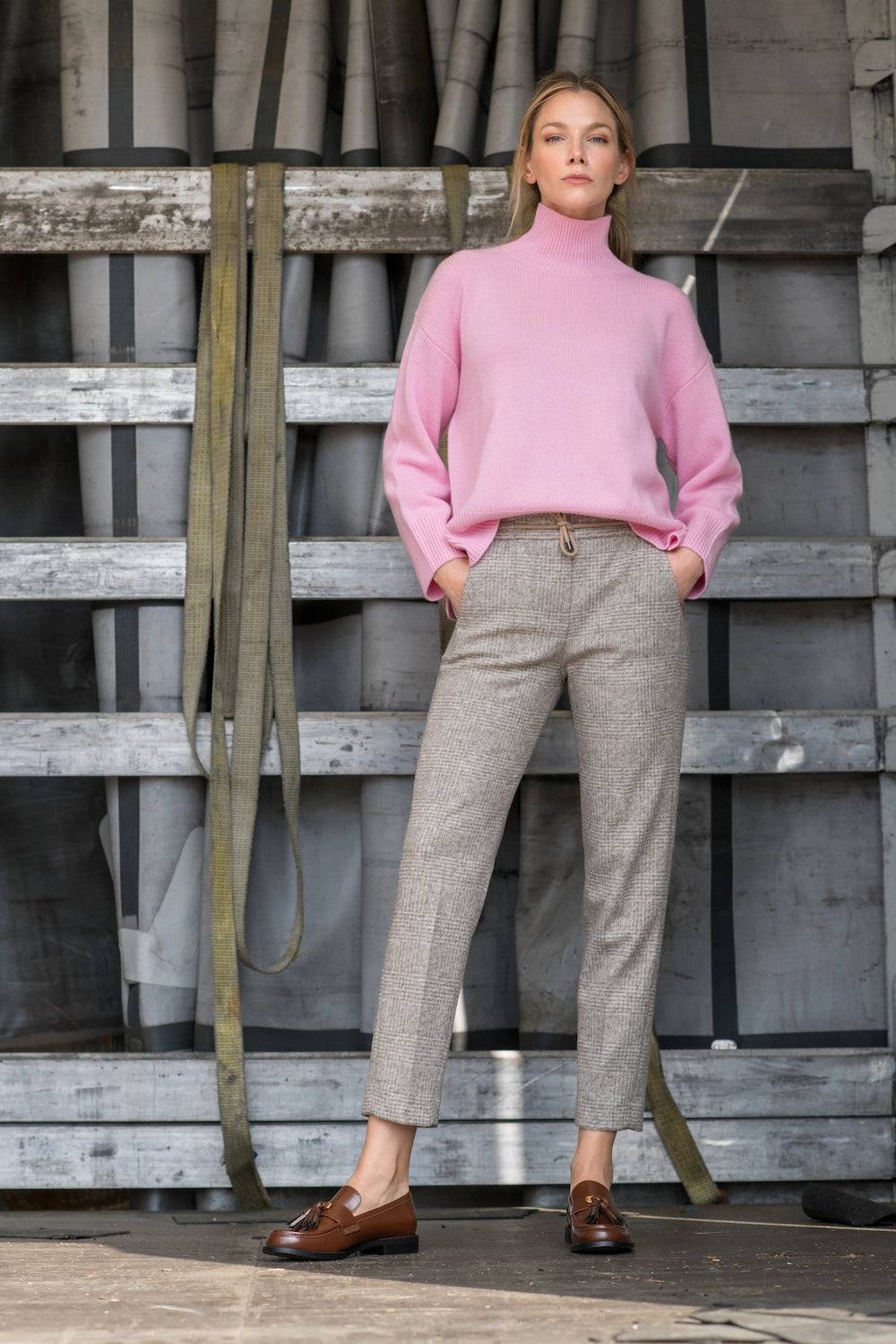 Spoon Golf Straight String Check Pants