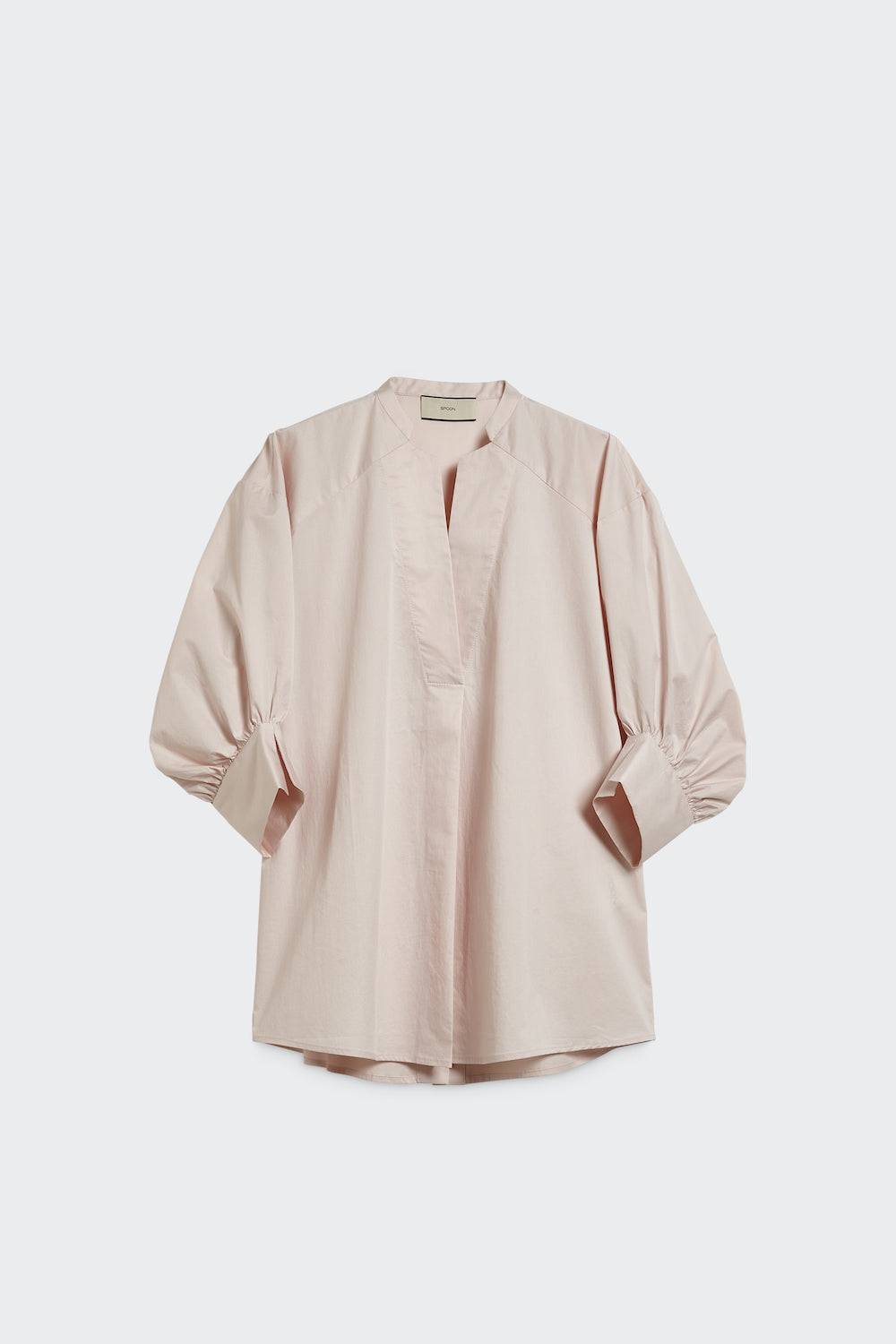 Spoon Golf V-Neck Blouse with Dividing Seams