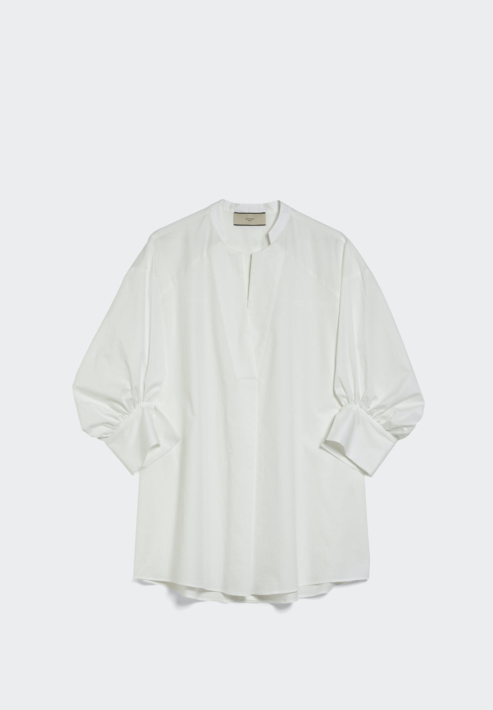 Spoon Golf V-Neck Blouse with Dividing Seams