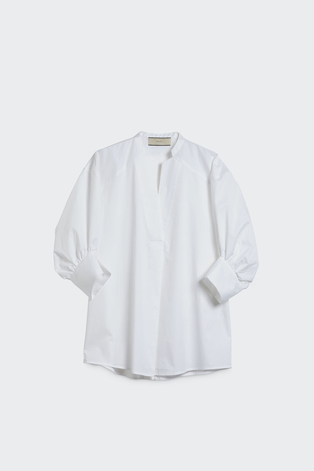 Spoon Golf V-Neck Blouse with Dividing Seams
