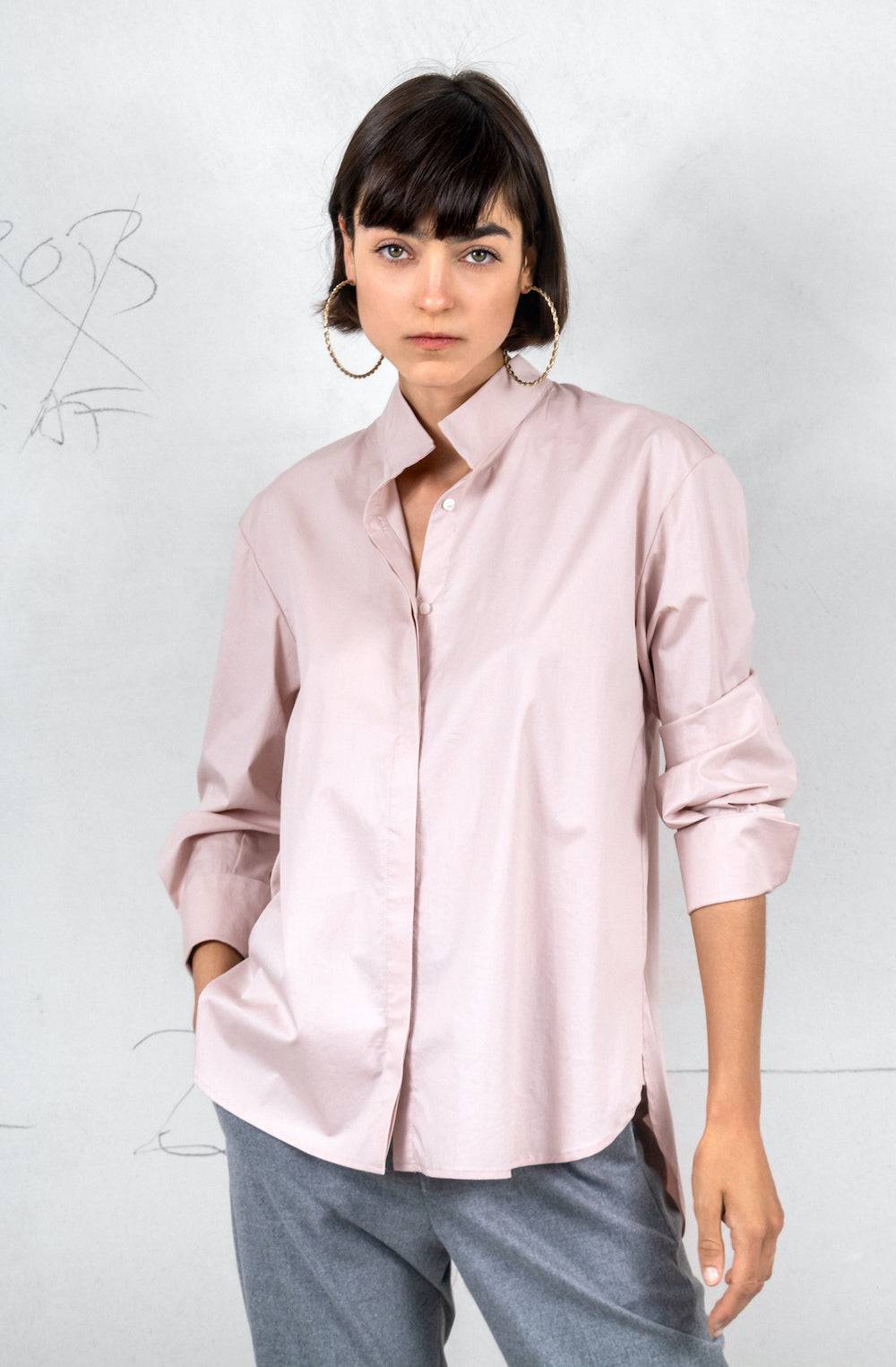 Spoon Golf Cotton Blouse with Minimalistic Details