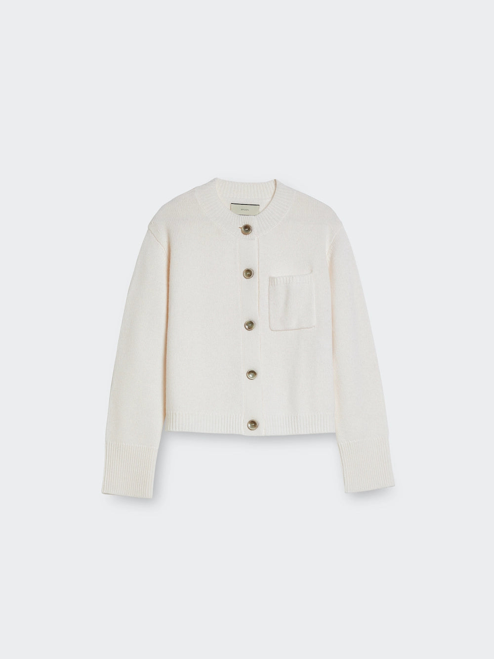 Spoon Golf Cropped Wool- Cashmere Cardigan Fabrikverkauf