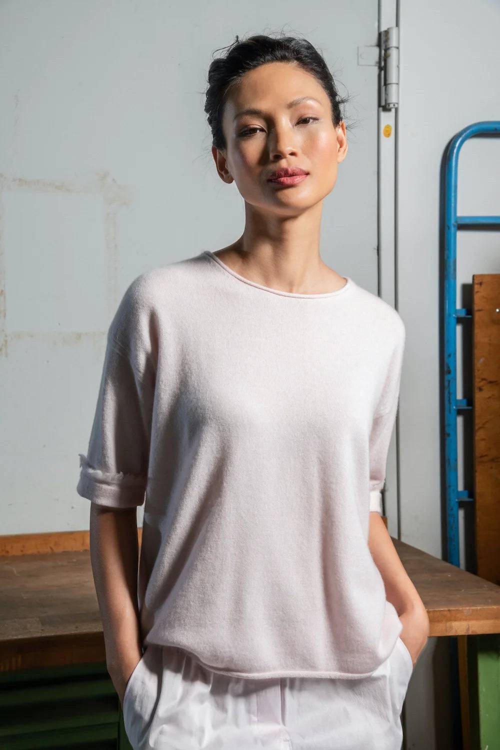 Spoon Golf Fringe Short Sleeve Cashmere