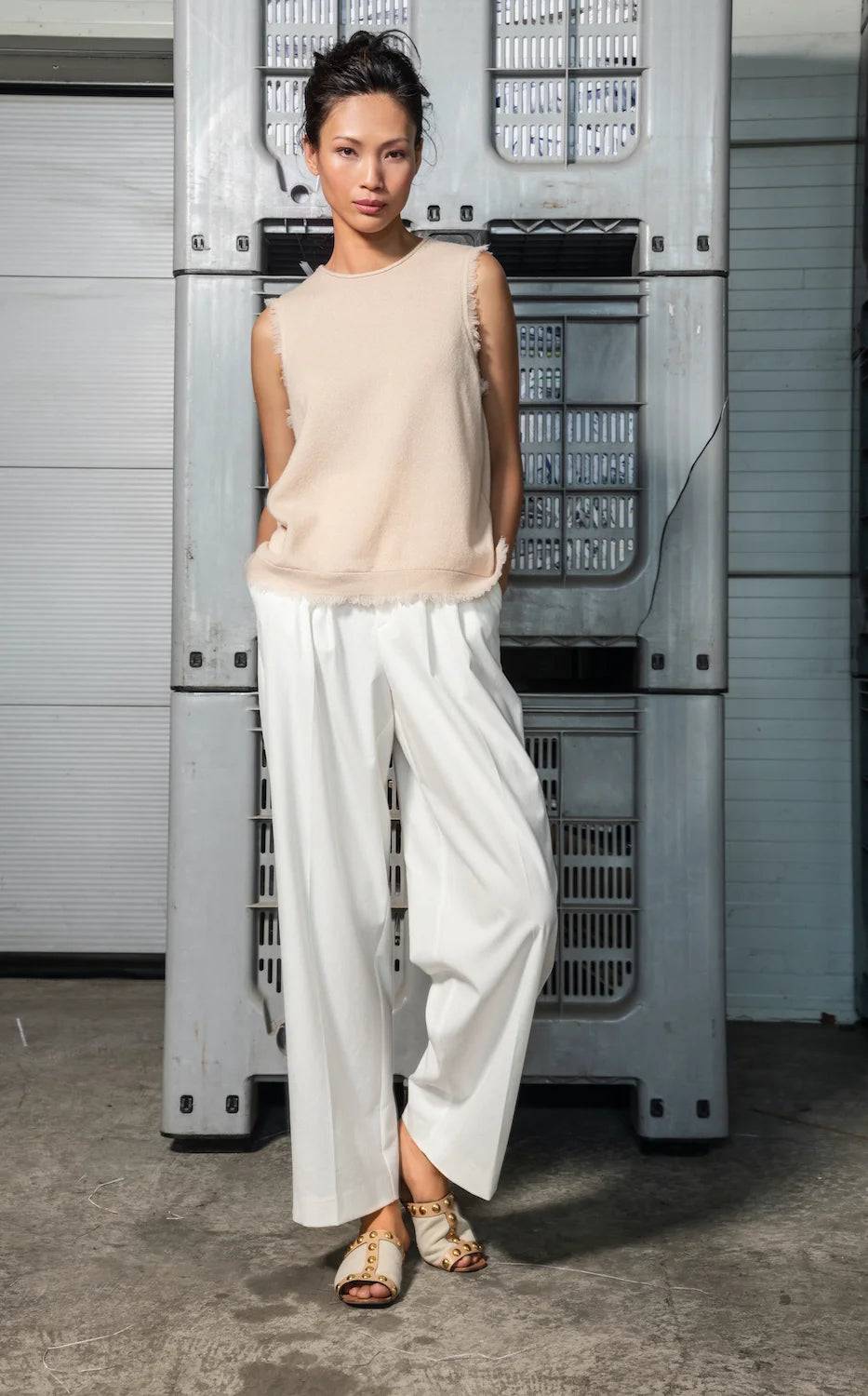 Spoon Golf Cashmere Top with Fringes