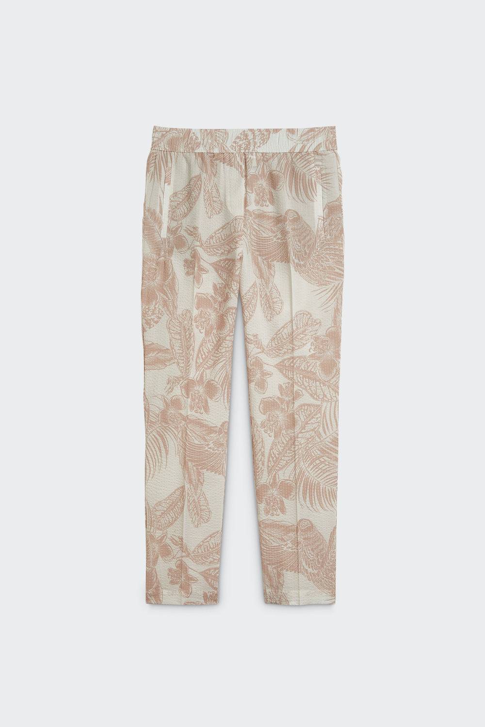 Spoon Golf Printed Cotton Lille Slipover Pants with Welt Pockets