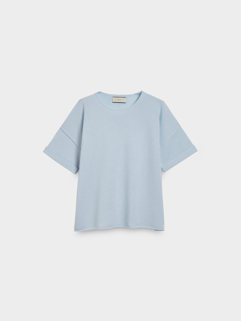 Spoon Golf Cashmere T-Shirt with Turned Up Sleeves
