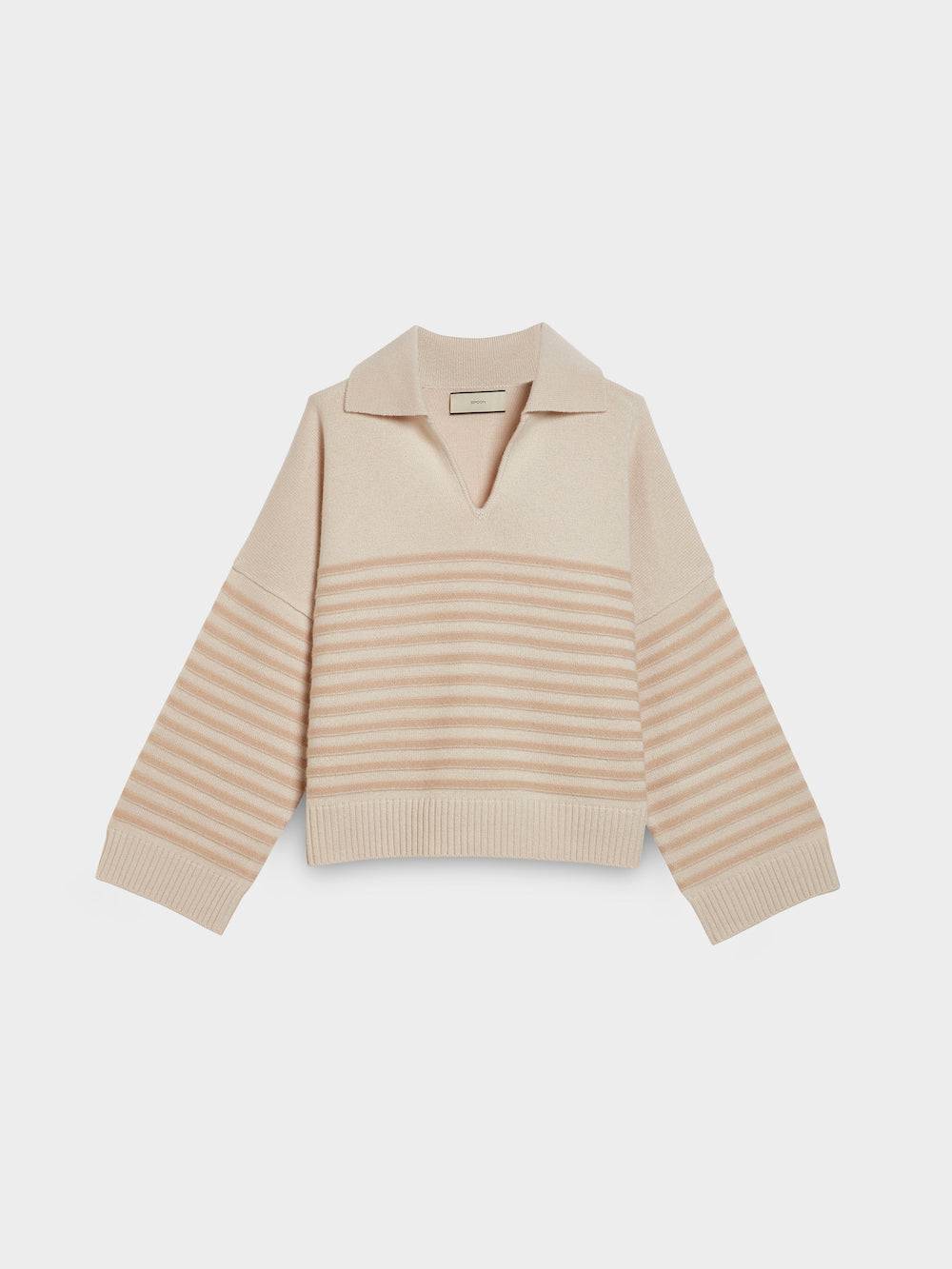 Spoon Golf Striped Cashmere Sweater