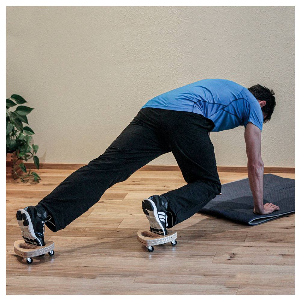 Sport Tec Erzi Bauchtrainer Core Roller, 2er Set Neueste Mode