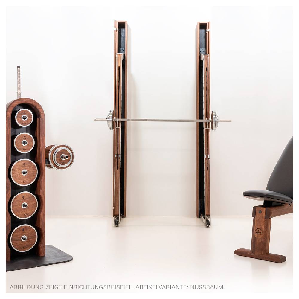 Sport Tec NOHRD SquatRack ausklappbare Hantelablage Kirsche Black Friday Preise