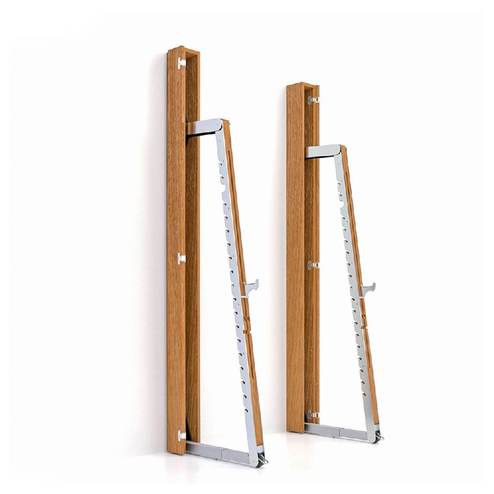 Sport Tec NOHRD SquatRack ausklappbare Hantelablage Eiche Club-Sport