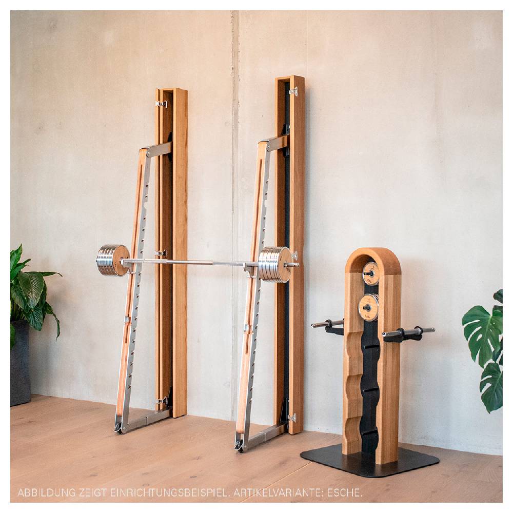 Sport Tec NOHRD SquatRack ausklappbare Hantelablage Eiche Club-Sport 50% Rabatt für begrenzte Zeit
