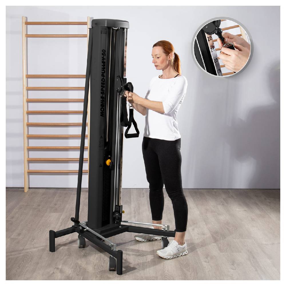 Sport Tec Lojer Doppelzugapparat Mobile Speed Pulley 50, fahrbar Begrenztes Angebot