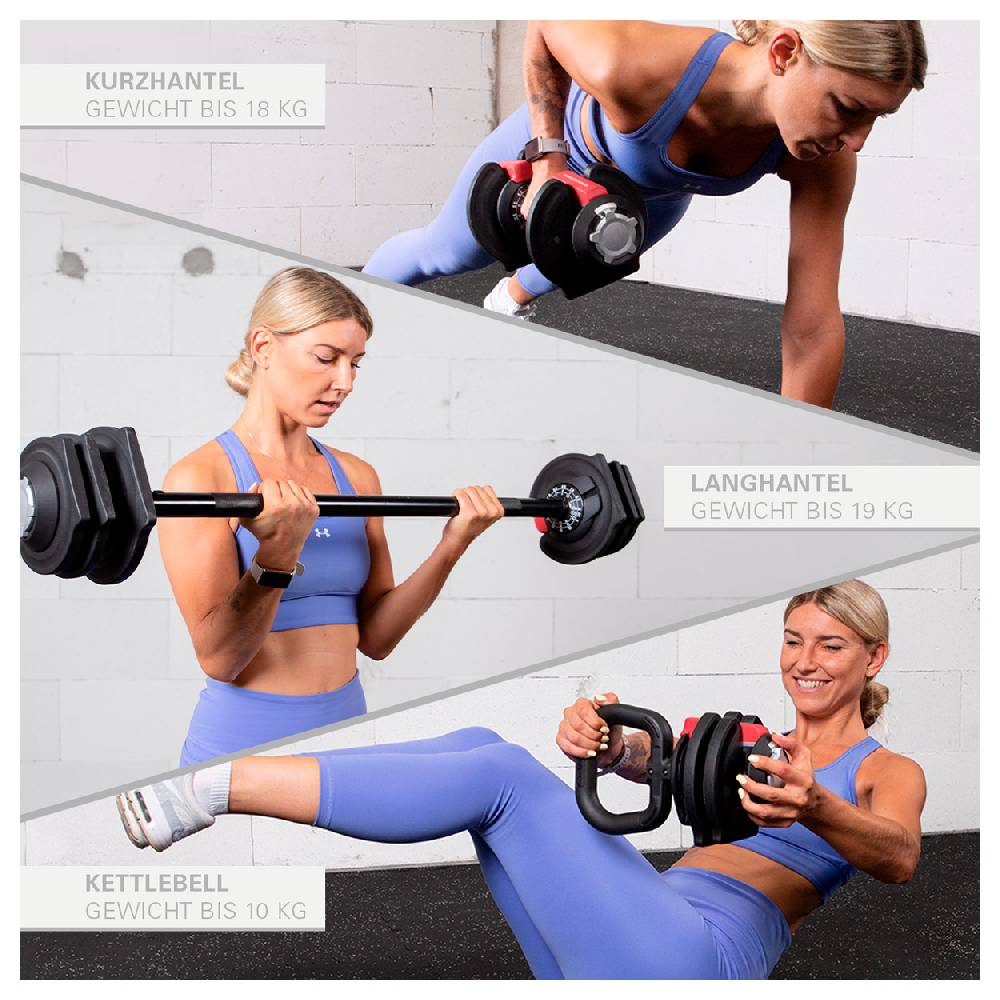 Sport Tec Sport-Tec 3-in-1 Multi Hantel-Set 1-19 kg Zeitlich begrenztes Angebot