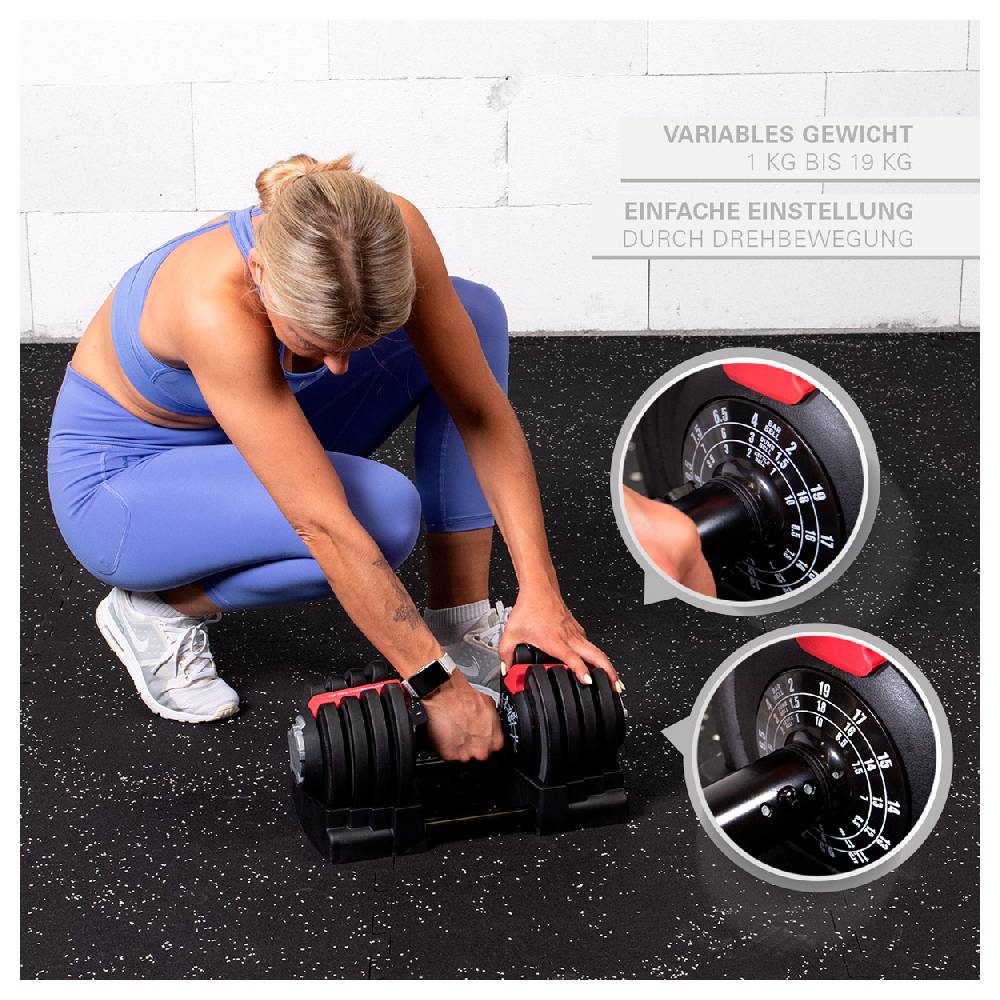 Sport Tec Sport-Tec 3-in-1 Multi Hantel-Set 1-19 kg Zeitlich begrenztes Angebot