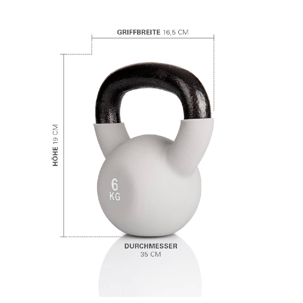 Sport Tec Kettlebell, 6 kg, grau Neuheiten