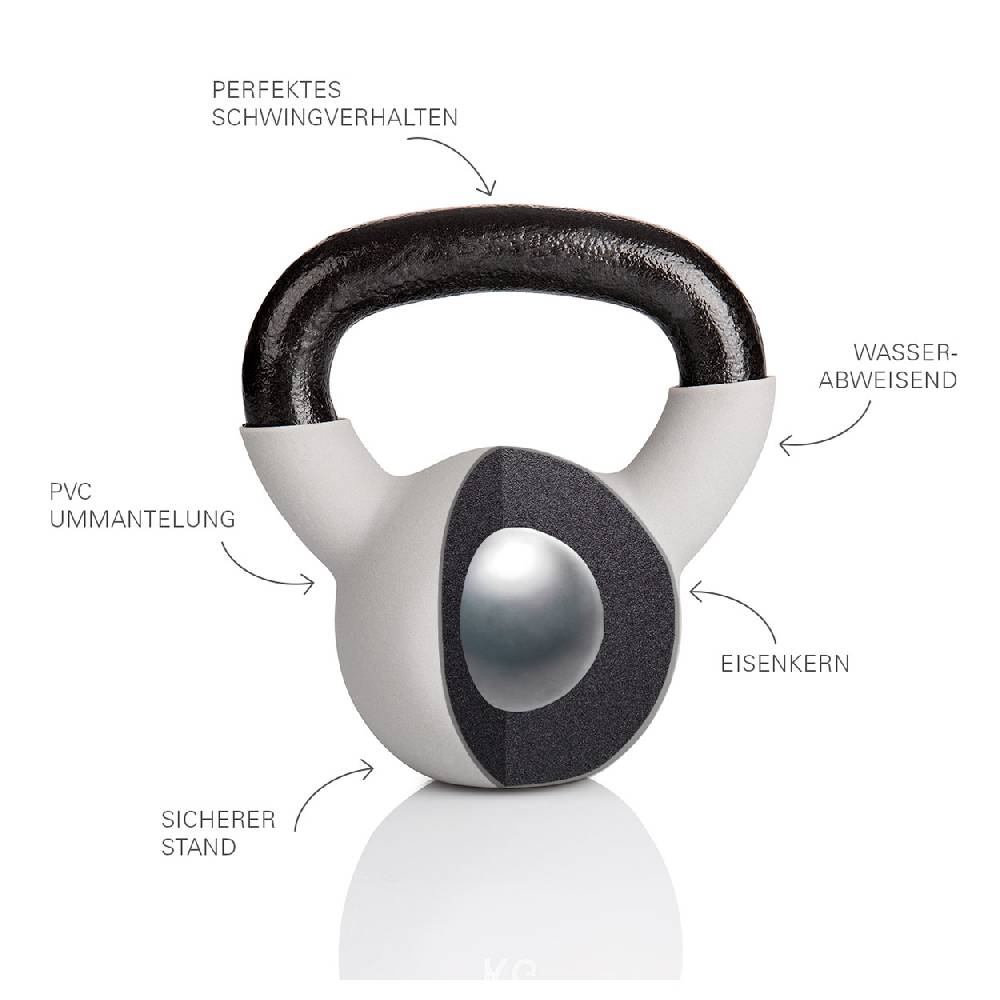 Sport Tec Kettlebell, 6 kg, grau Neuheiten
