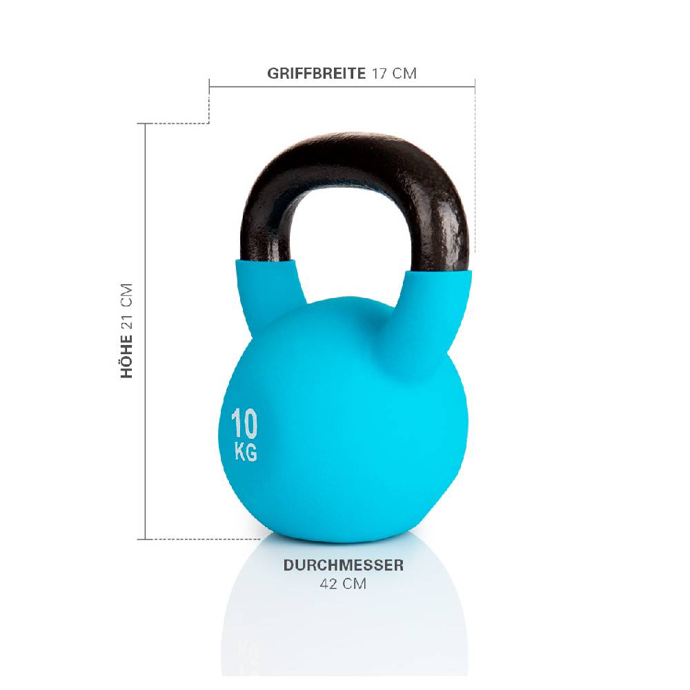 Sport Tec Kettlebell, 10 kg, hellblau Saisonale Angebote
