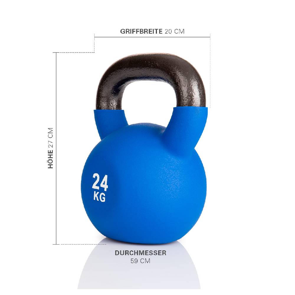 Sport Tec Kettlebell, 24 kg, blau Sonderangebote