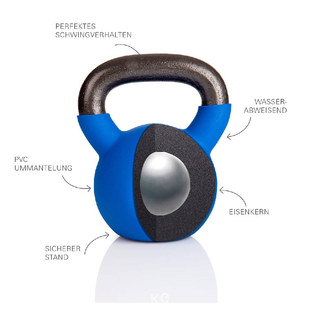 Sport Tec Kettlebell, 24 kg, blau Sonderangebote