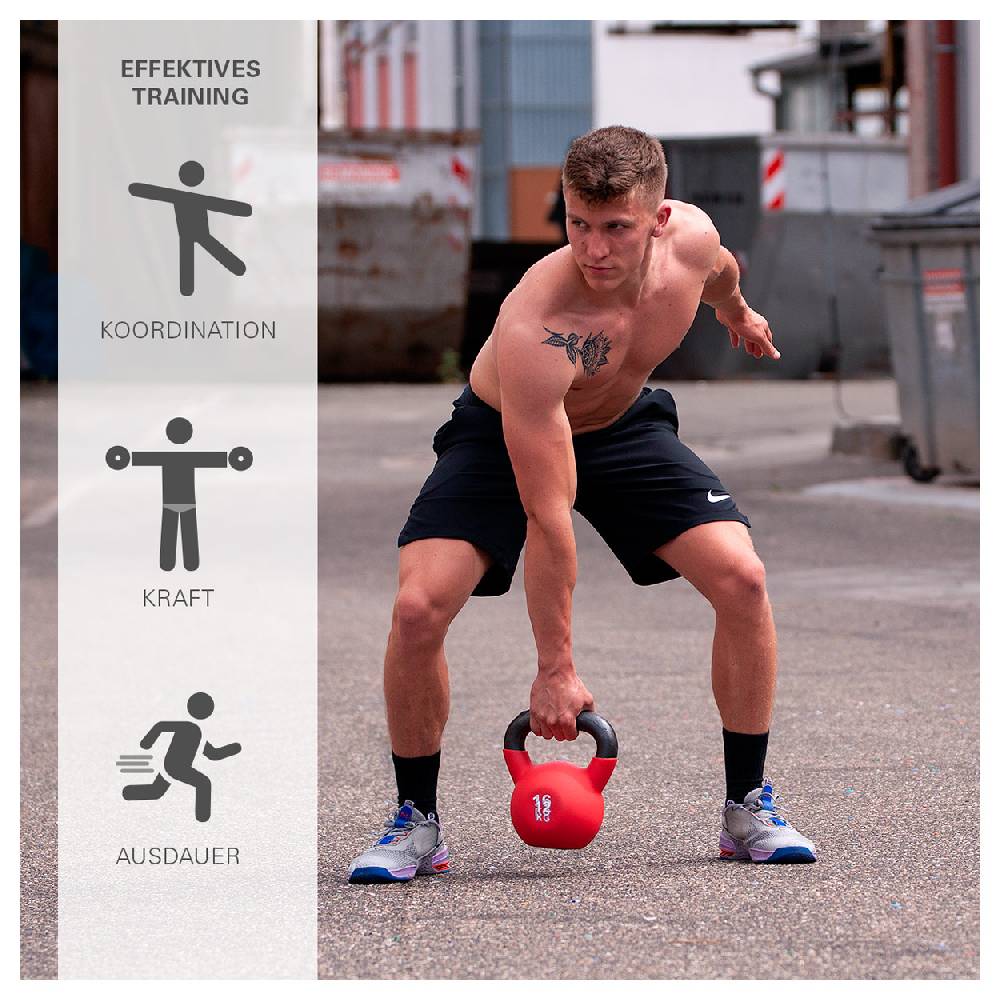 Sport Tec Sport-Tec Kettlebell-Set 9-tlg., 4-32 kg inkl. Ablage Super Sparpreis
