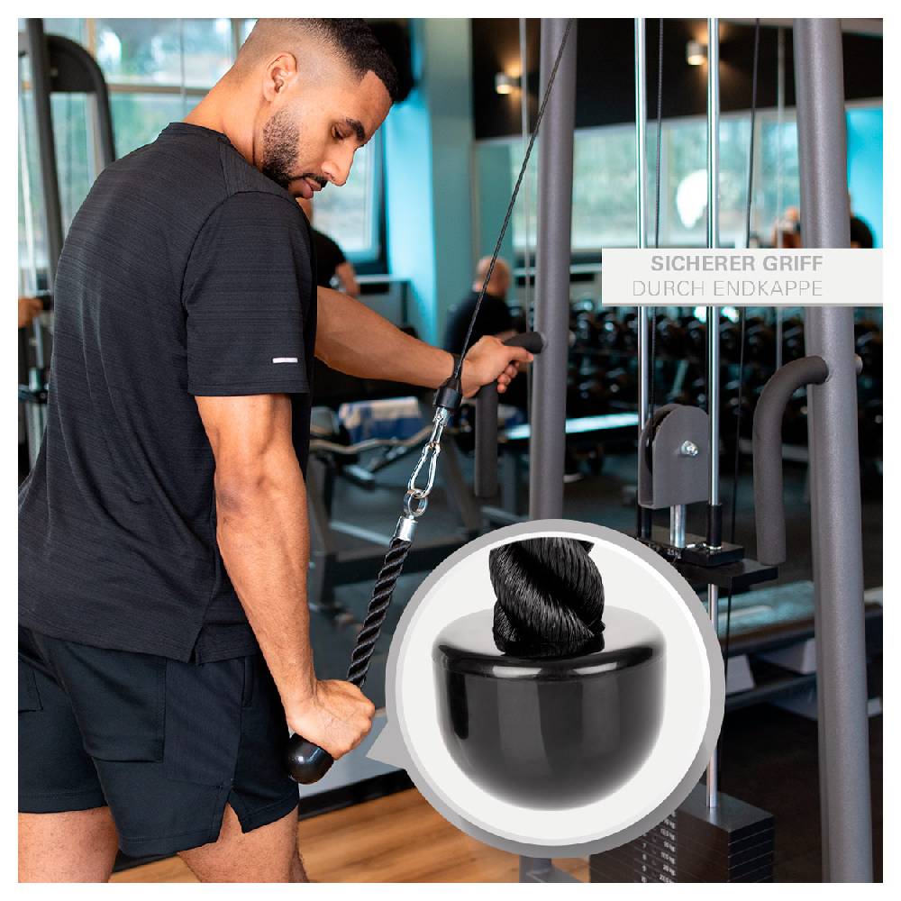 Sport Tec Trizepsseil einfach, schwarz, 40 cm Großer Ausverkauf