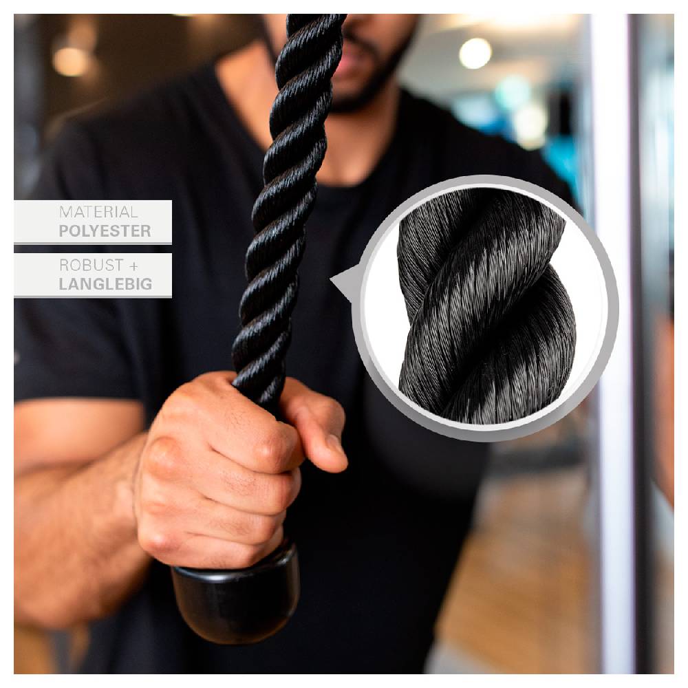 Sport Tec Trizepsseil einfach, schwarz, 40 cm Großer Ausverkauf