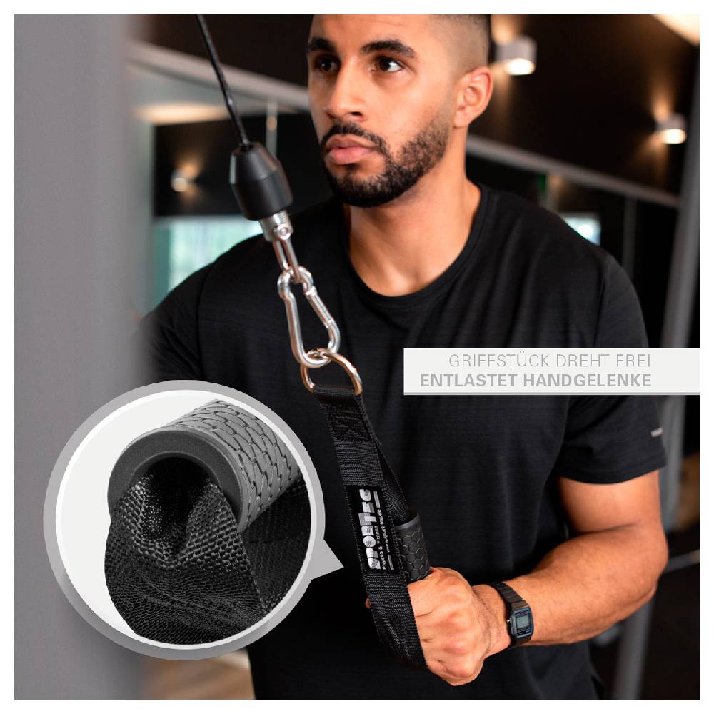 Sport Tec Sport-Tec Zuggriff mit Anti-Rutsch, schwarz Begrenztes Angebot