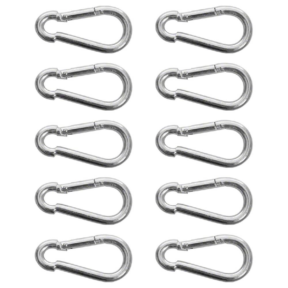 Sport Tec Karabinerhaken mittel, 8 cm, 10er Set