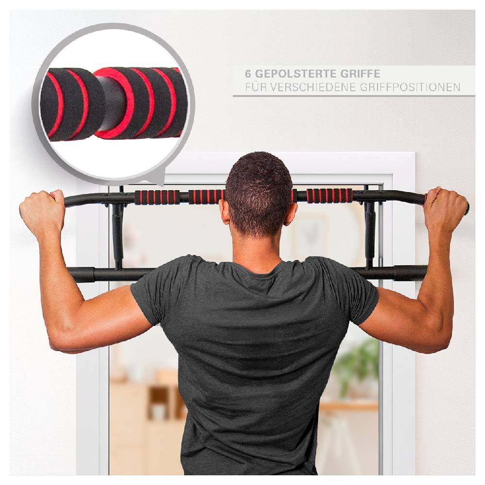 Sport Tec Sport-Tec Türreck Klimmzugstange klappbar, 117x28 cm, inkl. 2 Power Ropes + 2 Karabinerhaken Tiefpreis