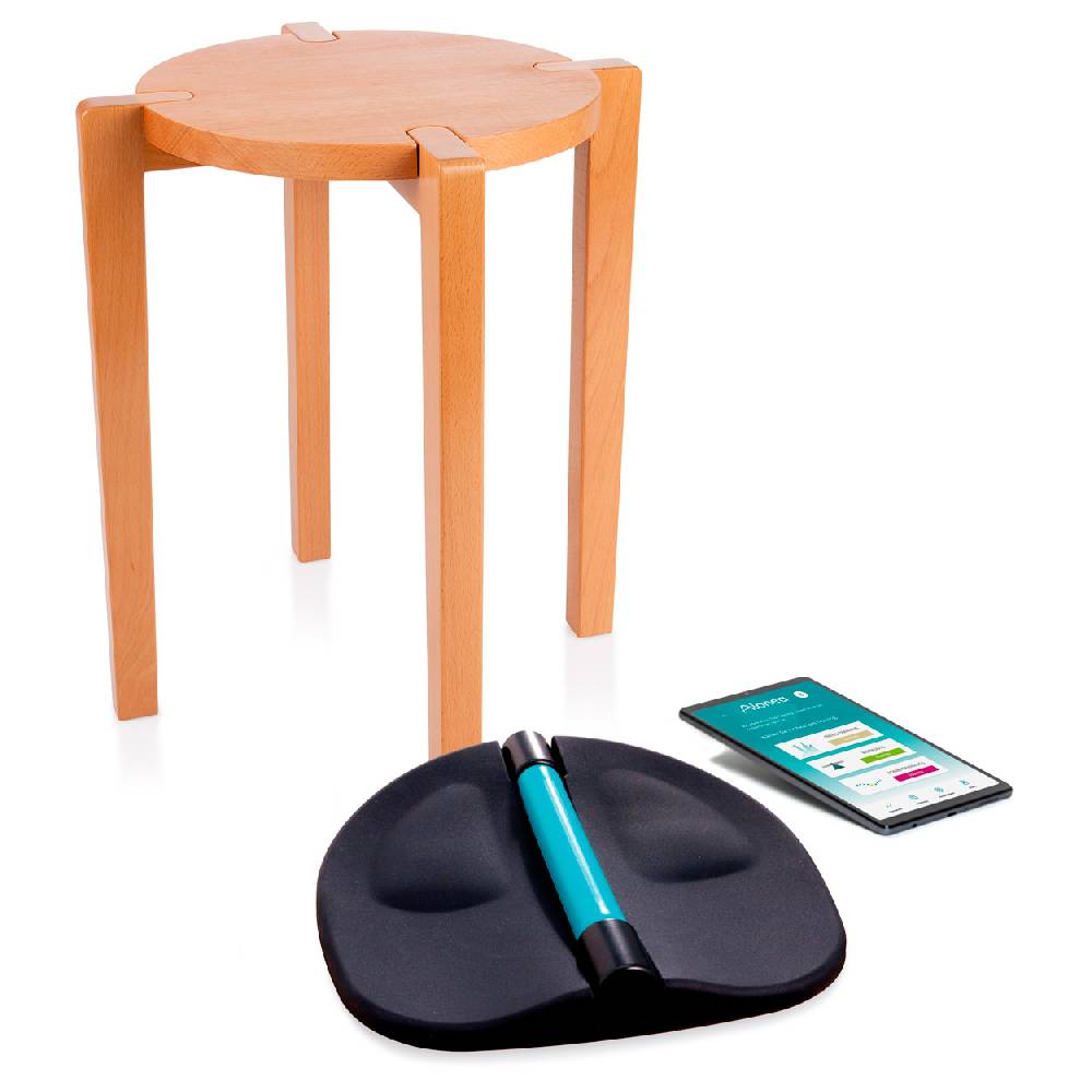 Sport Tec Alonea Beckenbodentrainer PelvicTool, Home inkl. Gymnastikhocker aus Holz