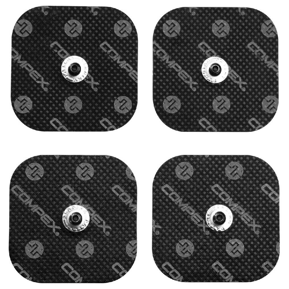 Sport Tec Compex Elektroden Easy Snaps, 5x5 cm, 4 Stück
