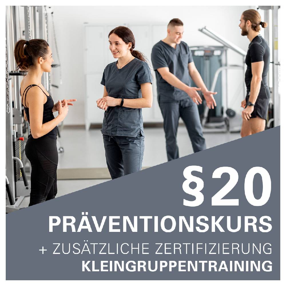 Sport Tec Zertifizierung §20 Präventionskurs + zusätzliche Zertifizierung Kleingruppentraining
