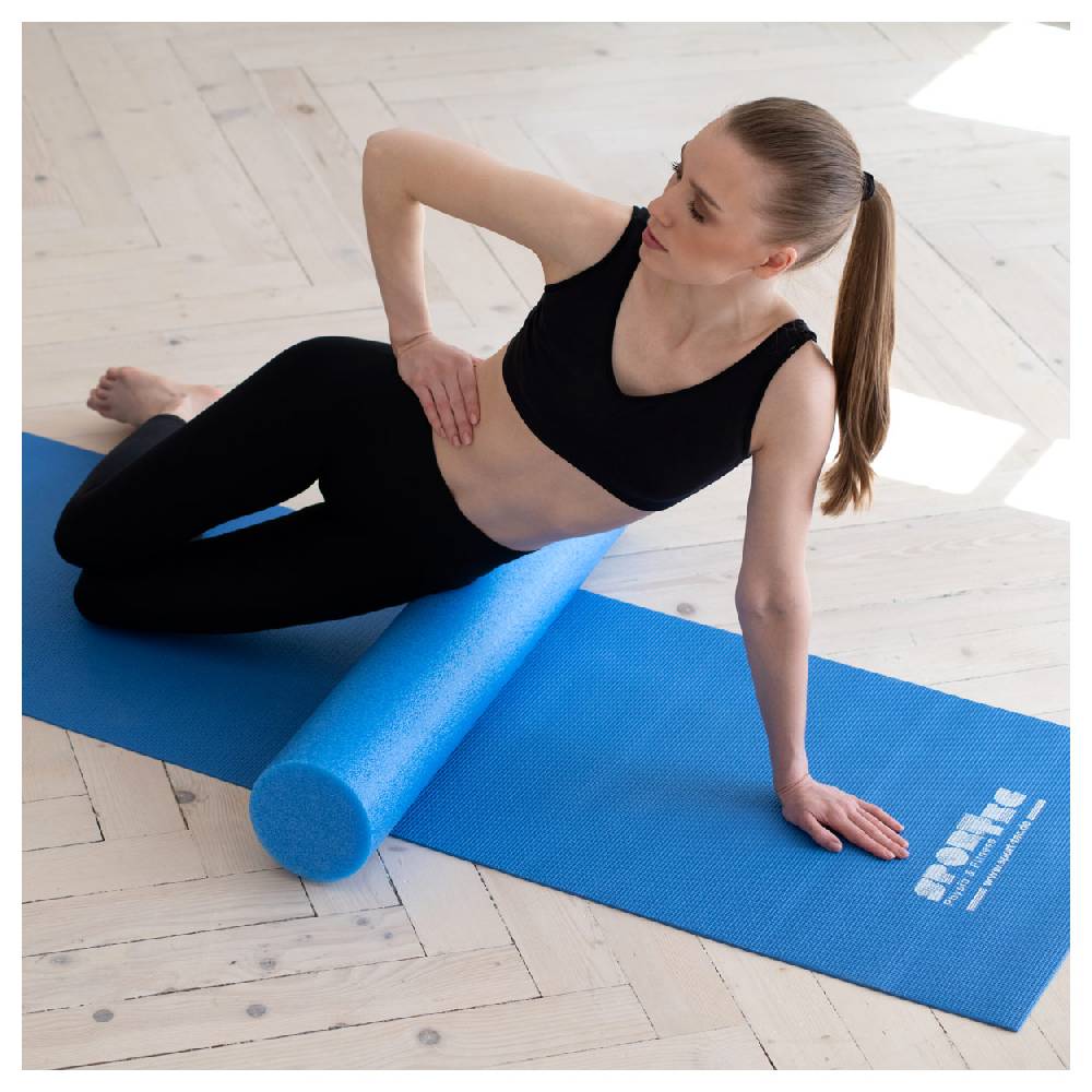 Sport Tec Yoga Rolle, ø 15 cm x 90 cm, blau Limitierter Zeitrabatt