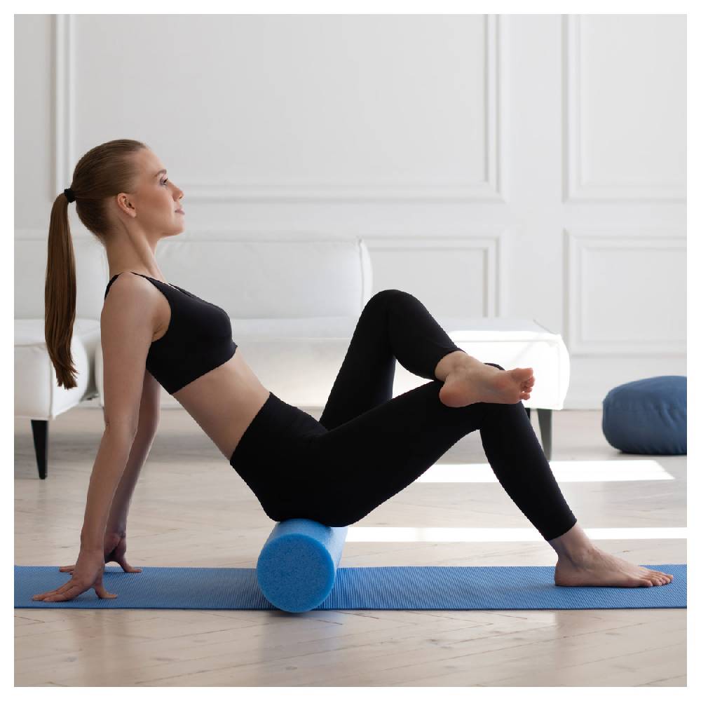 Sport Tec Yoga Rolle, ø 15 cm x 90 cm, blau Limitierter Zeitrabatt