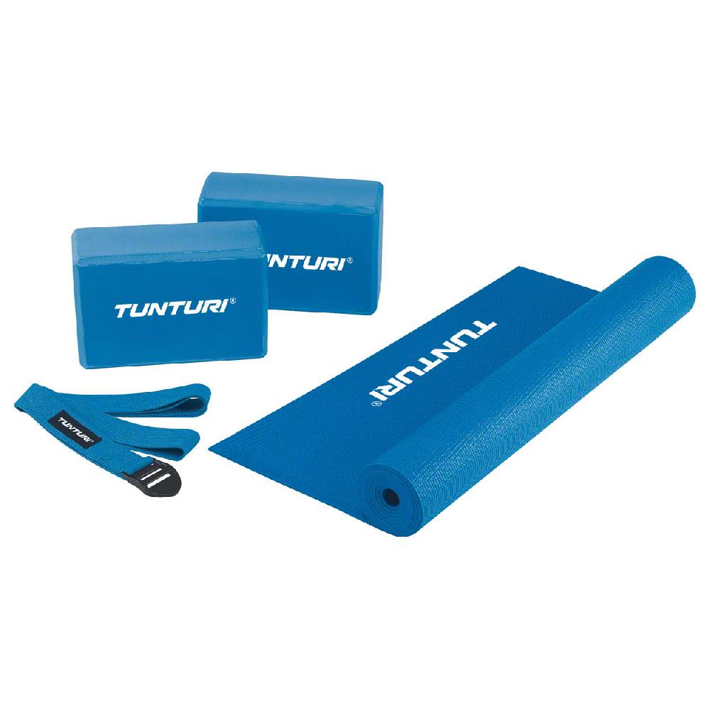 Sport Tec TUNTURI Yoga Starter-Kit: 2 Yogablöcke, 1 Band + 1 Matte