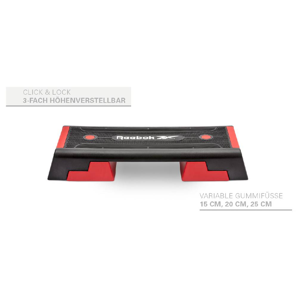 Sport Tec REEBOK Step professional inkl. DVD, schwarz-rot Vatertagsangebot