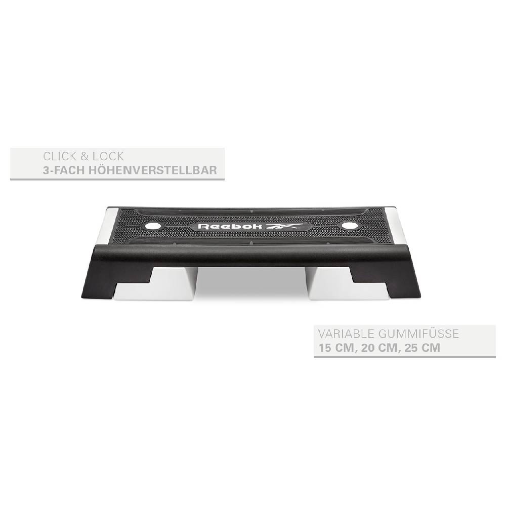 Sport Tec REEBOK Step professional inkl. DVD, schwarz-weiß Jubiläumsangebot