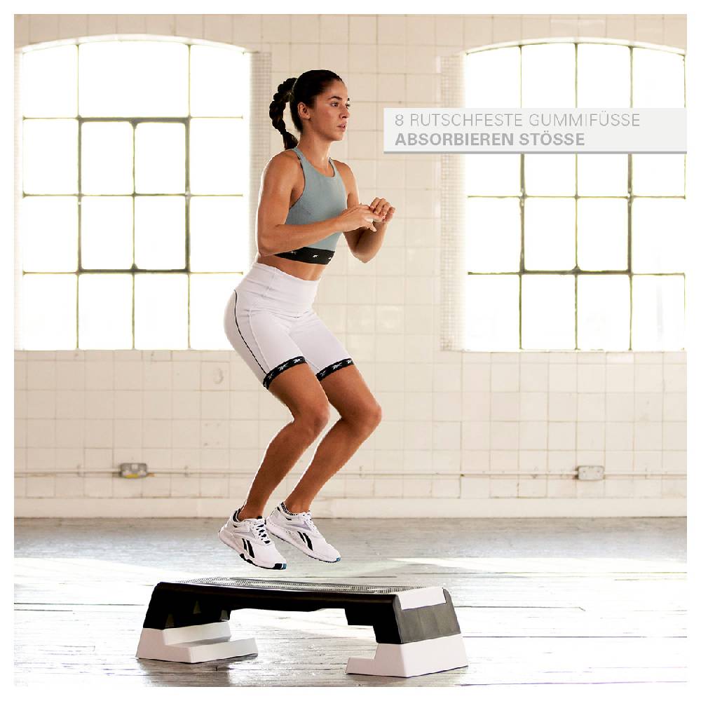 Sport Tec REEBOK Step professional inkl. DVD, schwarz-weiß Jubiläumsangebot